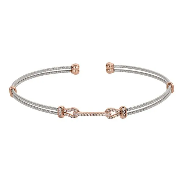 Two Cable Cuff Bracelet Charles Frederick Jewelers Chelmsford, MA