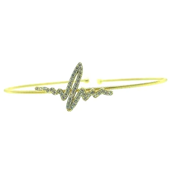 Gold Finish Cuff Bracelet Charles Frederick Jewelers Chelmsford, MA