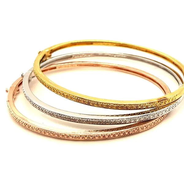 3 Pack Sterling Vermeil Bangle Bracelets Charles Frederick Jewelers Chelmsford, MA