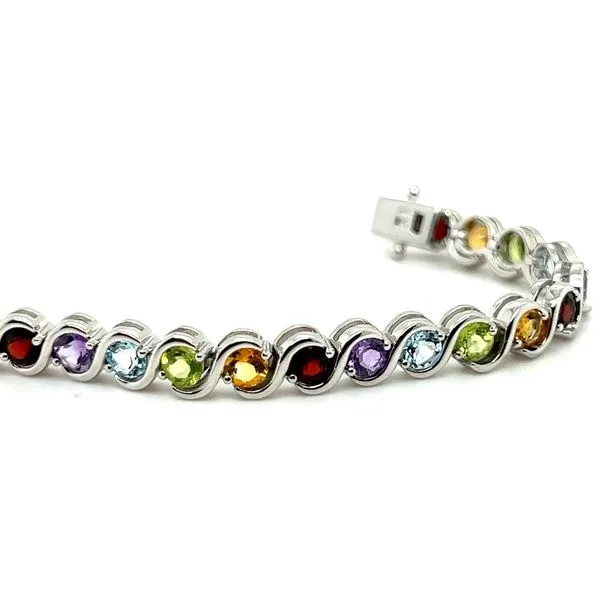 Sterling Silver 9.59ctw Multi Stone Bracelet Charles Frederick Jewelers Chelmsford, MA