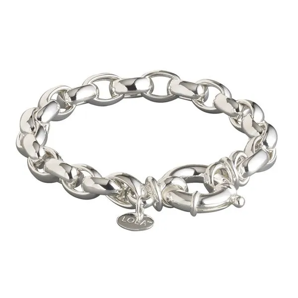 Rolo Medium Bracelet Silver 7mm Charles Frederick Jewelers Chelmsford, MA