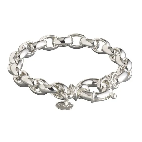 Rolo Medium Bracelet Silver 7mm Charles Frederick Jewelers Chelmsford, MA