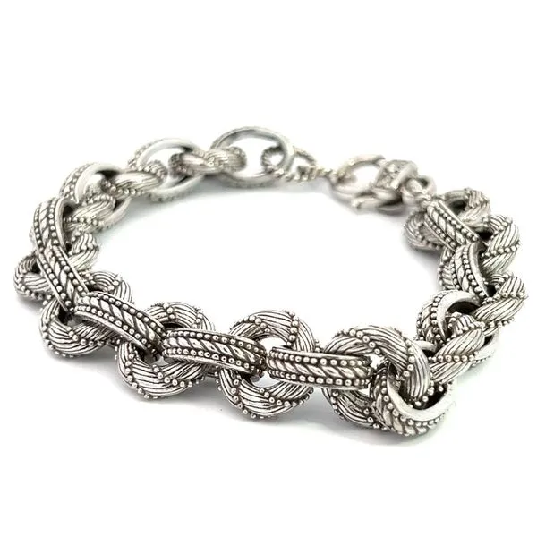 Sterling Solid Chunky Silver Bracelet Charles Frederick Jewelers Chelmsford, MA