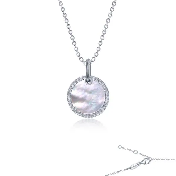 Sterling Mother Of Pearl Pendant Charles Frederick Jewelers Chelmsford, MA
