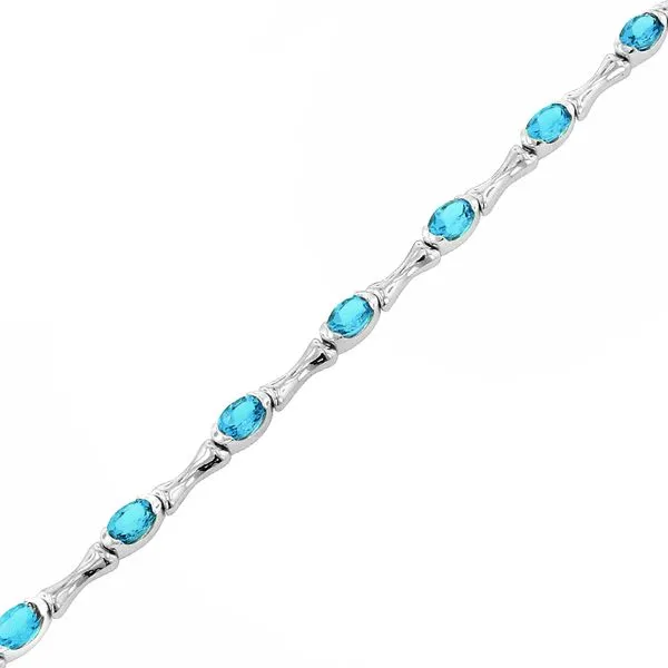 Sterling Silver Blue Topaz Bracelet Charles Frederick Jewelers Chelmsford, MA