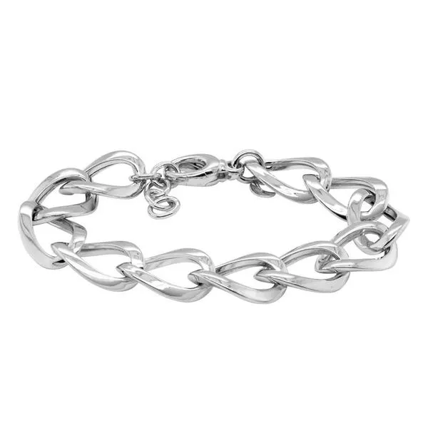 Sterling Silver Large Oval Cable Chain 8