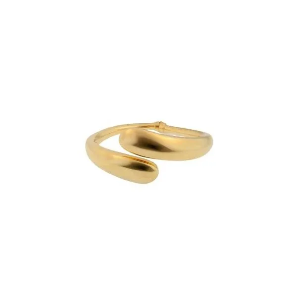Gold Over Sterling Wave Hinged Bracelet Charles Frederick Jewelers Chelmsford, MA