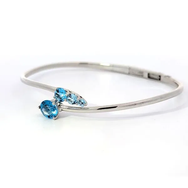 Sterling Topaz Bangle Bracelet Image 2 Charles Frederick Jewelers Chelmsford, MA