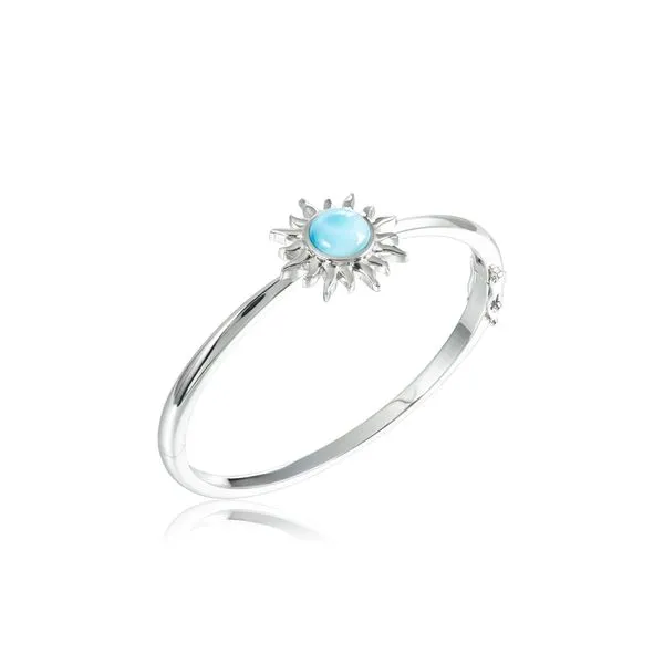 SS Larimar Sun Bangle Bracelet Charles Frederick Jewelers Chelmsford, MA