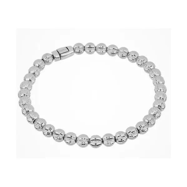 Silver Diamond Cut Bracelet Charles Frederick Jewelers Chelmsford, MA