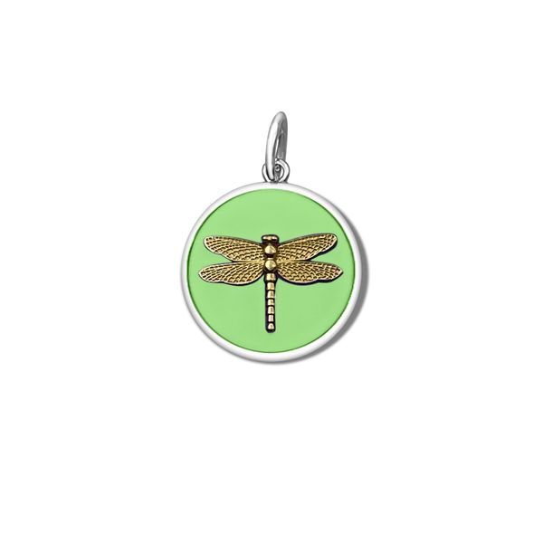 LOLA 19mm Small Sterling Silver Dragonfly Spring Green Charles Frederick Jewelers Chelmsford, MA