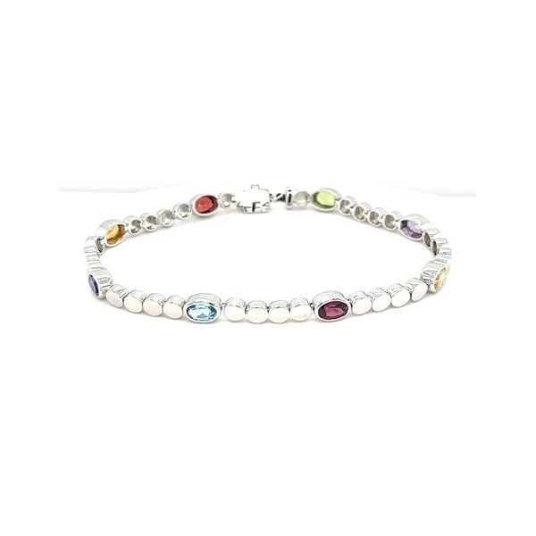 Sterling Silver 3.83ctw Multi Stone Bracelet Charles Frederick Jewelers Chelmsford, MA