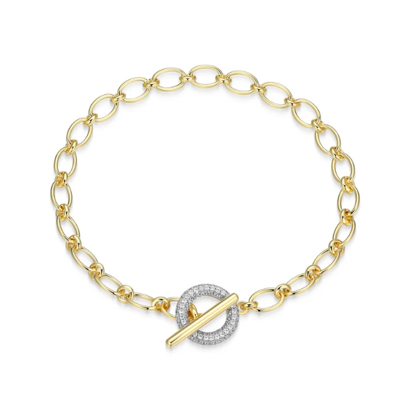 Ss With Gold Toggle Bracelet BY ELLE Charles Frederick Jewelers Chelmsford, MA