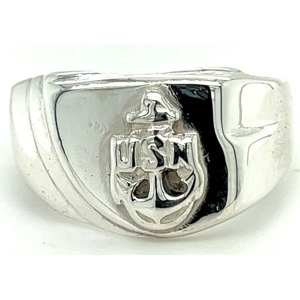 Sterling United States Navy Cigar Band Charles Frederick Jewelers Chelmsford, MA