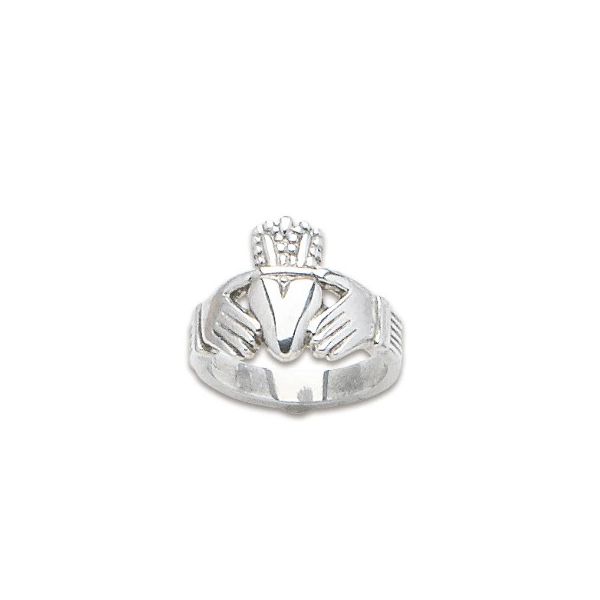 Sterling Silver Men's Claddagh Ring Size 10 Image 2 Charles Frederick Jewelers Chelmsford, MA