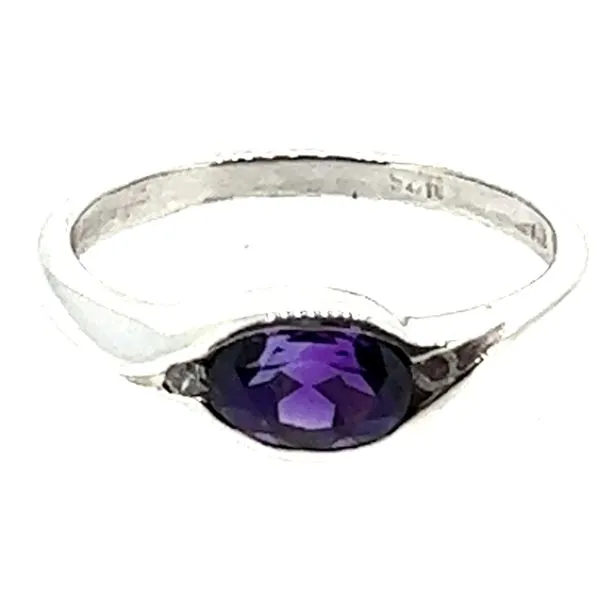Sterling 7.5mm Amethyst Ring Charles Frederick Jewelers Chelmsford, MA
