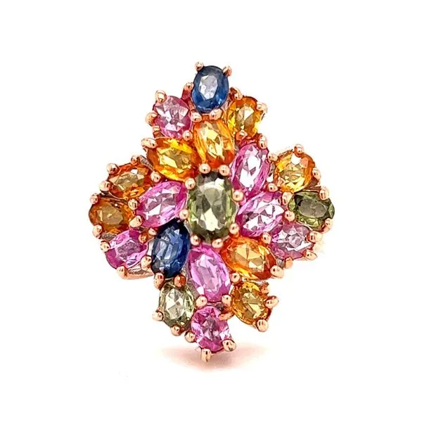 Sterling/Palladium Plate Multi Gem Stone Fashion Ring Charles Frederick Jewelers Chelmsford, MA