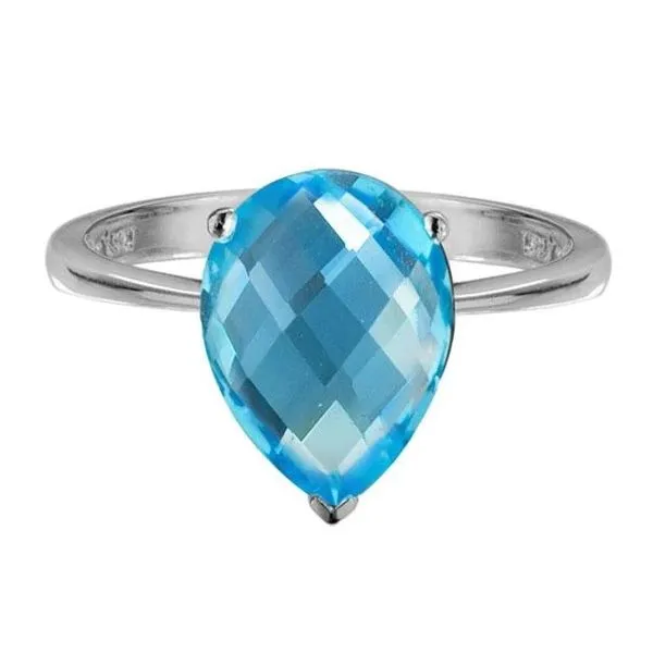 Sterling Swiss Blue Topaz Ring