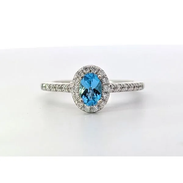 Sterling Blue and White Topaz Ring Charles Frederick Jewelers Chelmsford, MA