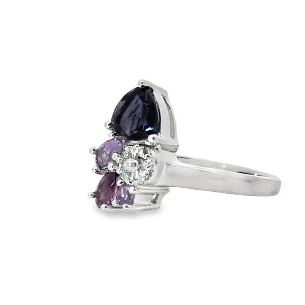 Sterling Multi Stone Ring Image 2 Charles Frederick Jewelers Chelmsford, MA