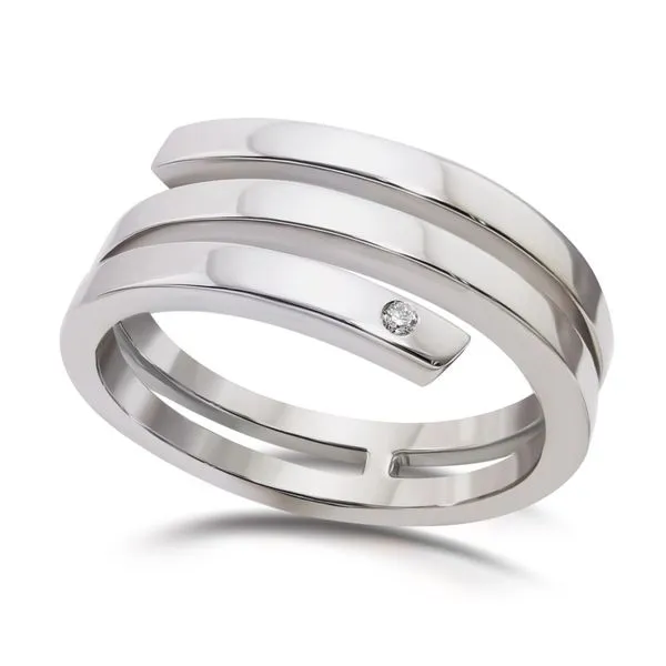 Sterling Silver Diamond Ring Charles Frederick Jewelers Chelmsford, MA