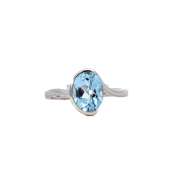 Sterling 1.97ct Blue Topaz Ring Charles Frederick Jewelers Chelmsford, MA