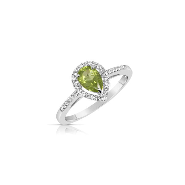 Sterling Peridot and Topaz Ring Charles Frederick Jewelers Chelmsford, MA