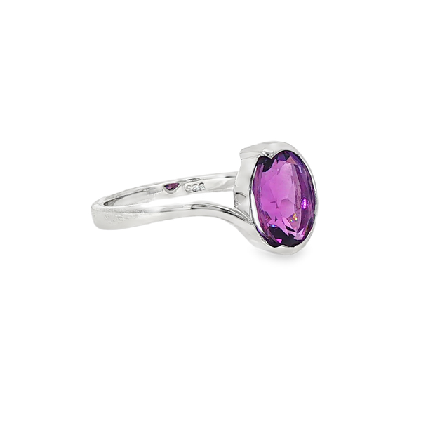 Sterling 1.57ct Amethyst Ring Image 2 Charles Frederick Jewelers Chelmsford, MA
