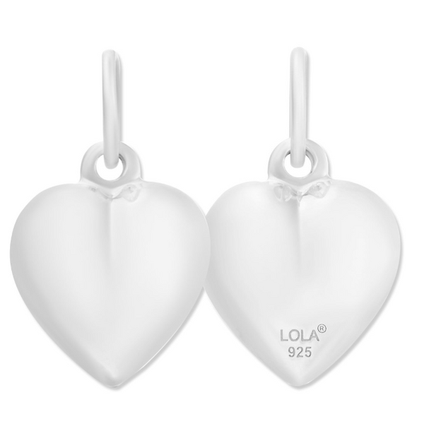 Sterling Silver Lola Puffy Heart Tag Medium Charles Frederick Jewelers Chelmsford, MA