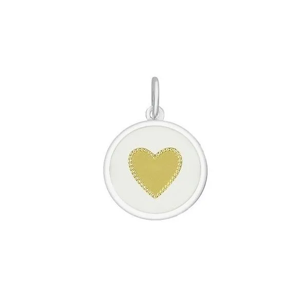 LOLA Heart Pendant  SS with Gold