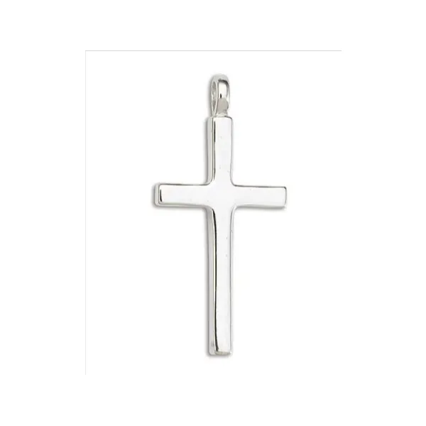 Sterling Silver Large Block Cross Charles Frederick Jewelers Chelmsford, MA