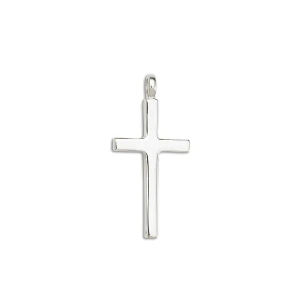Sterling Silver Extra Large Block Cross Charles Frederick Jewelers Chelmsford, MA