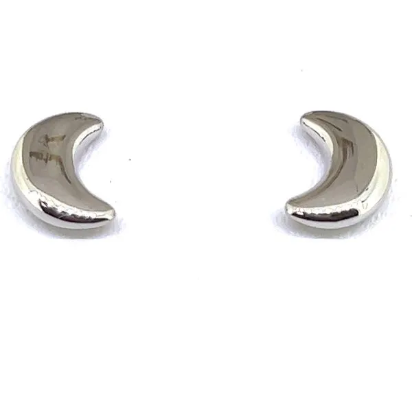 Sterling 8mm Half Moon Studs Charles Frederick Jewelers Chelmsford, MA