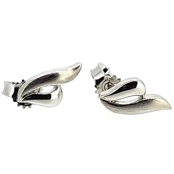 Sterling Swirl Stud Earrings Charles Frederick Jewelers Chelmsford, MA