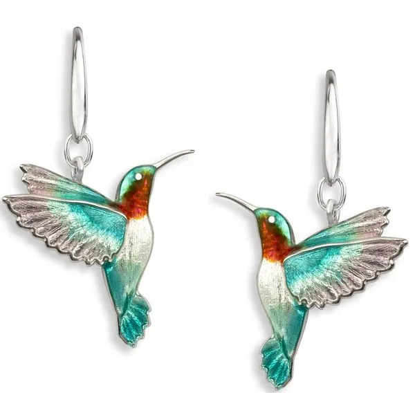 Silver Enamel Earrings Charles Frederick Jewelers Chelmsford, MA