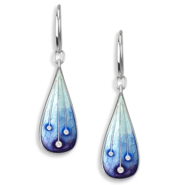 Silver Enamel Earrings Charles Frederick Jewelers Chelmsford, MA