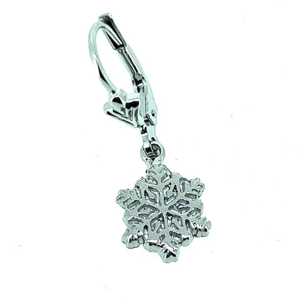 Sterling Snowflake Lever Back Earrings Charles Frederick Jewelers Chelmsford, MA