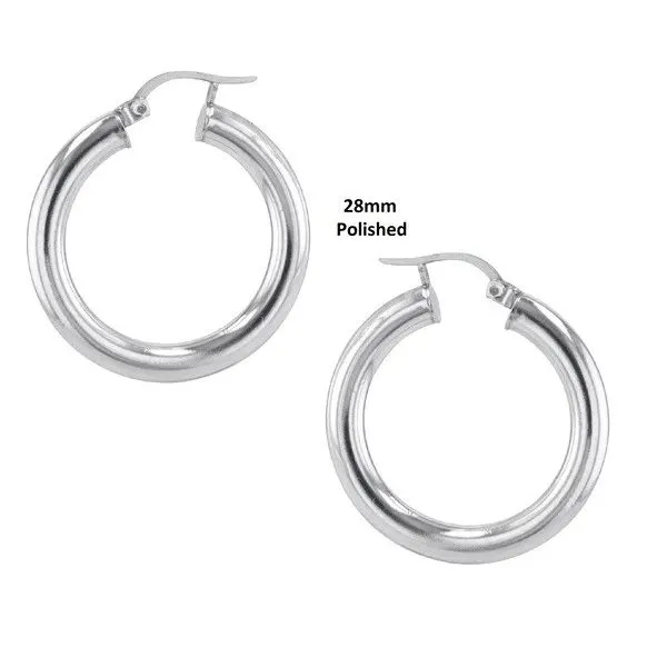 Sterling Tube Hoop Earrings Charles Frederick Jewelers Chelmsford, MA