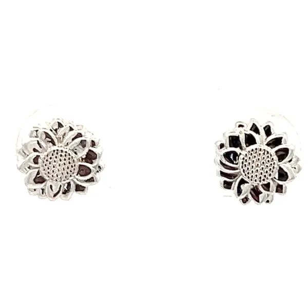 Sterling Sunflower Stud Earrings Charles Frederick Jewelers Chelmsford, MA