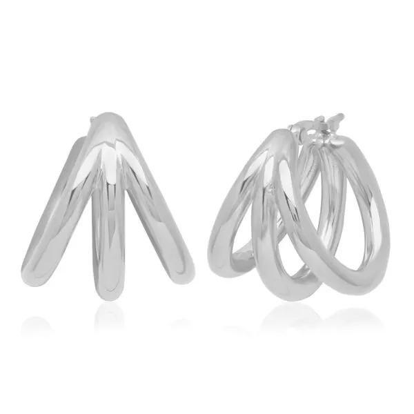 SS Triple Tube Open Cage Charles Frederick Jewelers Chelmsford, MA