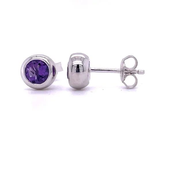 Sterling Amethyst Earrings Image 2 Charles Frederick Jewelers Chelmsford, MA