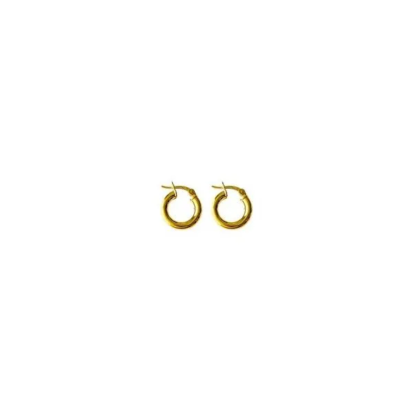 14Mm Gold Over Silver Hoops Charles Frederick Jewelers Chelmsford, MA