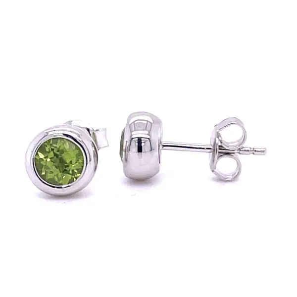 Sterling Peridot Earrings Image 2 Charles Frederick Jewelers Chelmsford, MA
