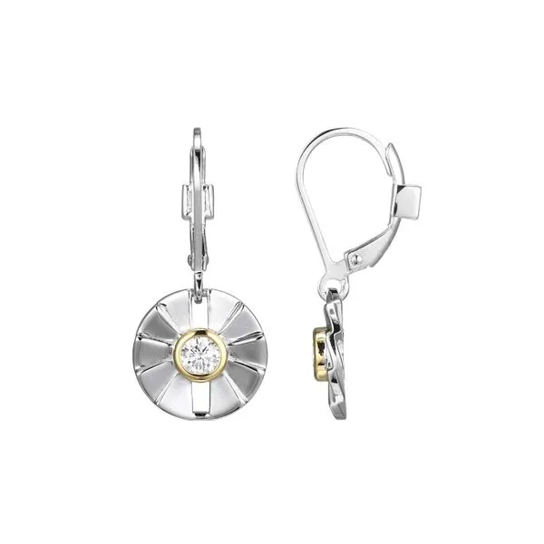 Sterling Pleated Drop Earrings Charles Frederick Jewelers Chelmsford, MA