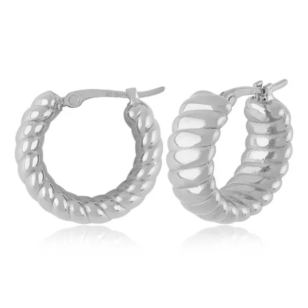 Sterling Silver Multi Twist Hoop Charles Frederick Jewelers Chelmsford, MA