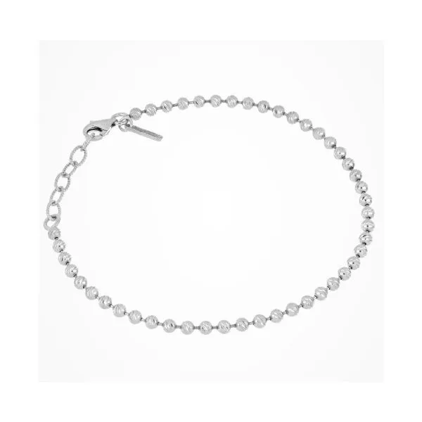 Sterling Silver 3/4 Diamond Cut  Hoop Earrings Charles Frederick Jewelers Chelmsford, MA