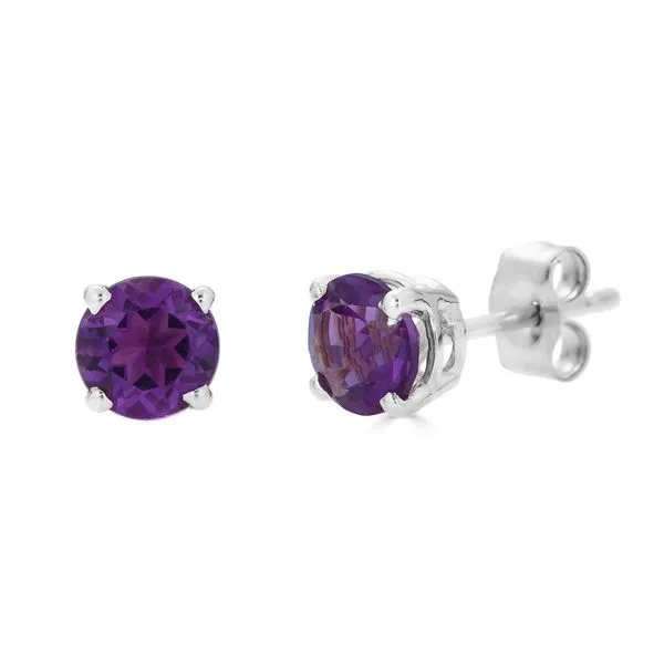 Sterling 5mm Created Alexandrite Stud Earrings Charles Frederick Jewelers Chelmsford, MA
