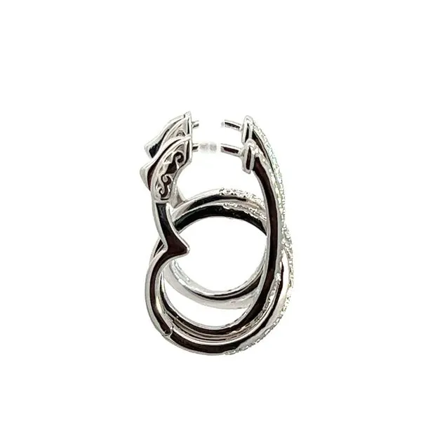 Sterling Multi Hoop CZ Earrings Image 2 Charles Frederick Jewelers Chelmsford, MA