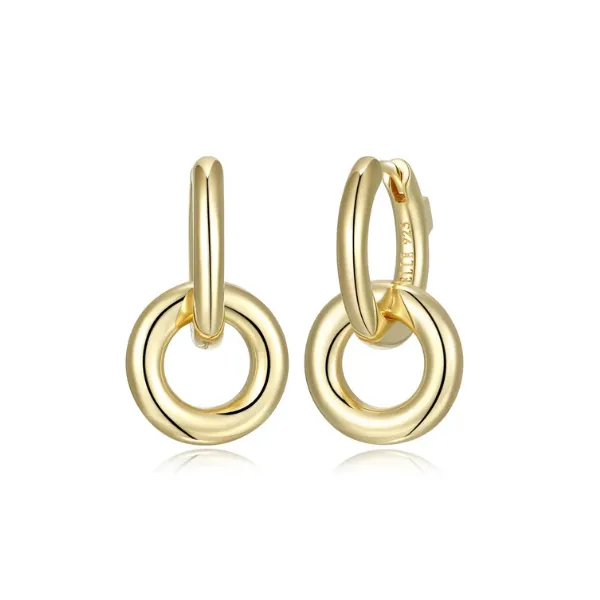 Sterling Silver Gold Plated Hoops Charles Frederick Jewelers Chelmsford, MA