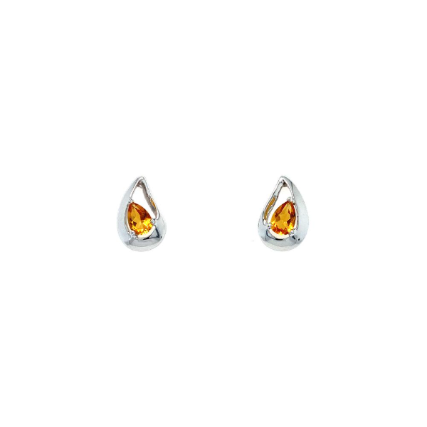 Sterling Silver 1.18ctw Citrine Earrings Charles Frederick Jewelers Chelmsford, MA